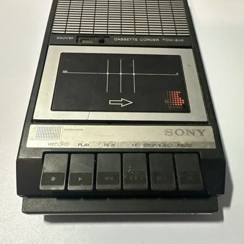 Sony Cassette‎ Corder TCM-848 W/counter-parts Or Repair